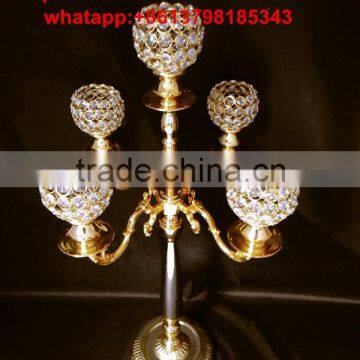 Crystal pillar flower stand, Crystal beaded flower stand for wedding or party decoration