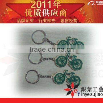 Bike Design Rubber Keychains