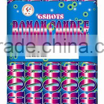 6 Shots Roman Candle Fireworks