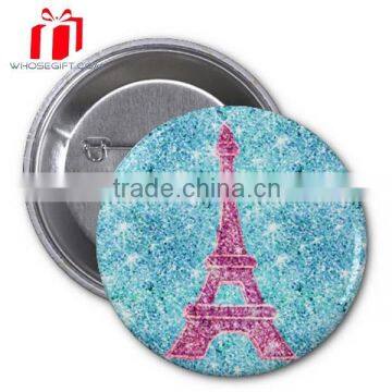 35mm diameter paris style tin button badge