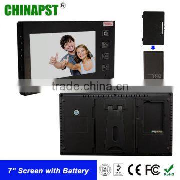 TFT screen wireless video intercom with battery for indoor monitor and outdoor camera PST-WVD07T