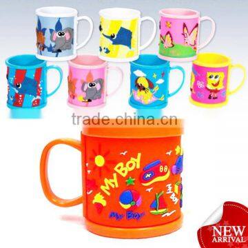 wholesale custom promotion cheap soft pvc souvenir drink mugs