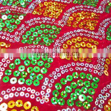 ES6056 hot sale sequin embroidery fabric for women garment