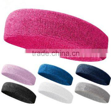 Promotional Gift custom sports cotton Headbands in high quality 2015