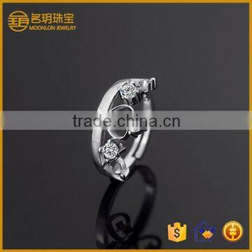 Crown silver plated dophin finger rings fashion imitation white gold ring jewellery for girls and kids