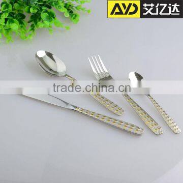 New design ! wholesale tableware stainless steel 72pcs german flatware