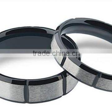 2016 Newest Design High Polished Cool Simple Stainless Steel Wedding Band Ring for Lover photo-5