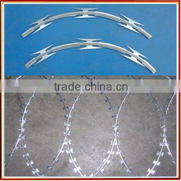 Stainless Steel Barbed Wire/Concertina Razor Barded Wire (direct manufacturer)