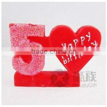 Wholesale 5TH BIRTHDAY CANDLE - RED Party Cake Candles