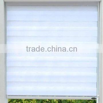 Elegant Pure White Sheer Zebra Blinds
