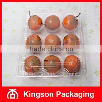 PVC 9 Compartment Clear Plastic Packaging Box for Tomato Passion Fruit