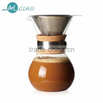 Factory price borosilicate glass coffee maker