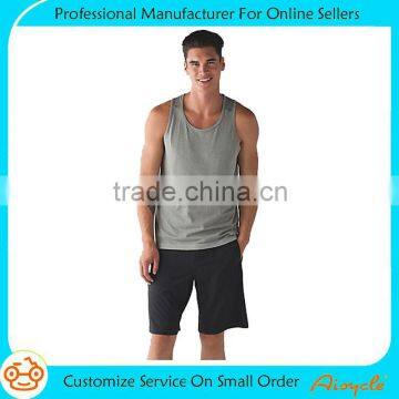 Wholesale lycra custom mens tank top stringer tank top gym tank top