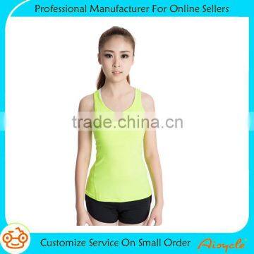 Wholesale custom fitness plain vest sport tank top yoga singlet for women