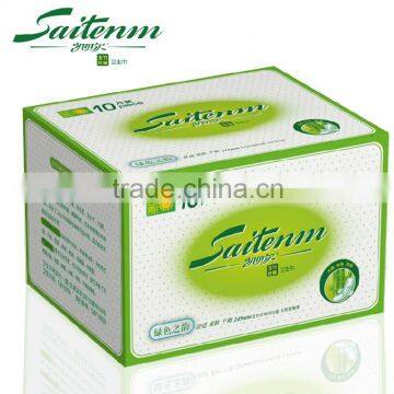 Biodegradable 100% Natural Fiber Natural Sanitary Napkins