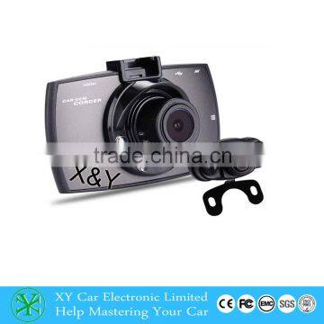 Car dvr recorder with two camera HD car DVR XY-H700D