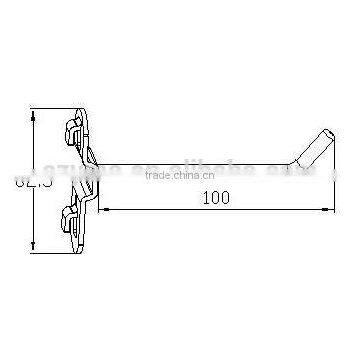 G-702|Wall Hanging Tool Hook|Flat Metal Hook|Slatwall Peg Metal Hook photo-3