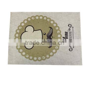 Small Order Accept Digital Printed Linen Fabric Custom Table Mat photo-5