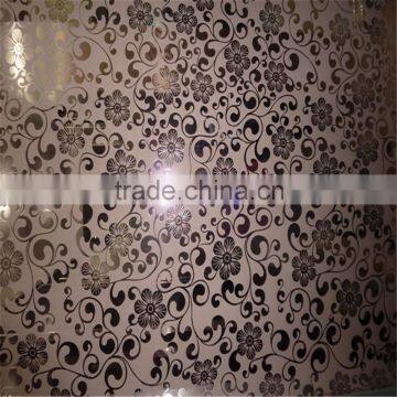 acid etched mirror , background wall glass