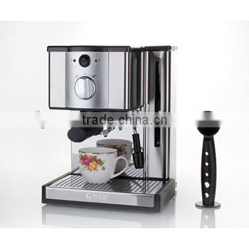 Stainless steel home and office coffee machine