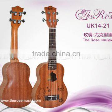All sapele soprano rosewood fingerboard mahogany neck nylon strings ukulele