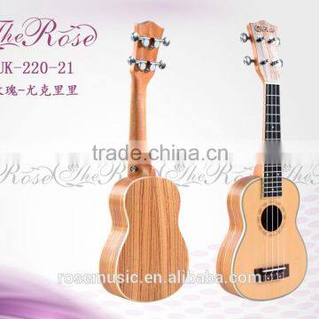 21" the Resonable Price Spruce+zebrawood Ukulele (TR-UK220-21)