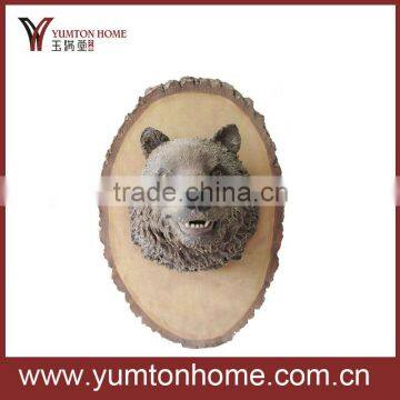 Polyresin wall decoration bear head