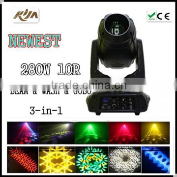 Newest Sharpy Beam Spot Wash 3-in-1 10R 280W Spot Beam Moving Head Beam DJ Light