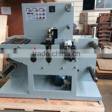 Adhesive Label roll single or double rotary die cutting machine with slitting machine