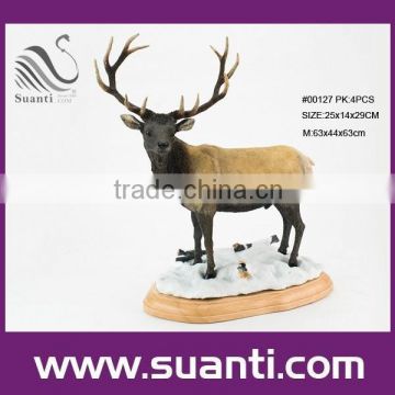 Best selling home decor resin deer craft