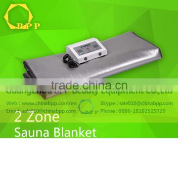 Hot selling 3 zone infrared ray body slimming heating blanket for weight loss