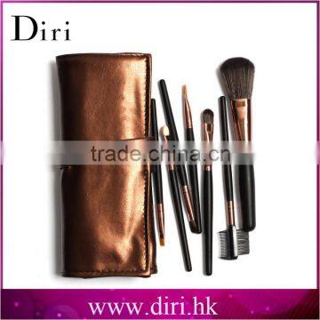 Manufacturer wholesale 7 pcs wood handle makeup brushes