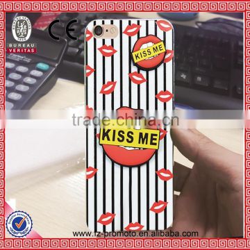 Hot Fashion phone Cases For iPhone 5 5S 6 4.7" Plus 3D Sexy Red Lip phone cases Seductive mouth Cover case shell for iphone5