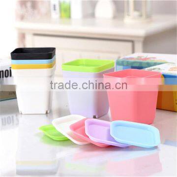 Small Square Plastic Flower Pot Injection Mould photo-3