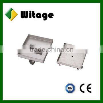 Square stainless steel anti-insect floor drain