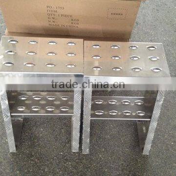 2 Step Platform Stage LADDER Aluminum Grate Stairs Truck Trailer Semi Stairway photo-4