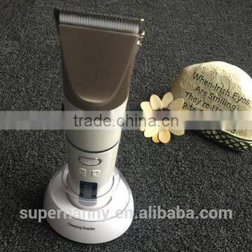 Supernanny Golden Head Large Capacity Battery Professional Hair Cutting Clippers With Stander SN-F63 photo-2