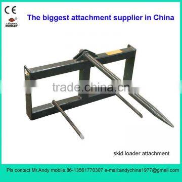 bale spike for skid steer loader (skid loader attachment,bobcat attachment)