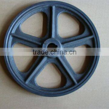 ISO 9001-2008 v Belt Pulley Four Spoked Style Iron Cast Parts,crane Castings Parts,cast Iron photo-2