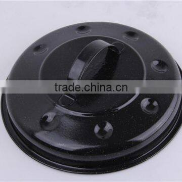 Best Round Kitchen Roaster Pan Enamel Cookware With Lid photo-6