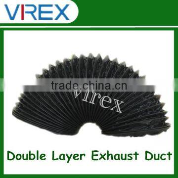 Hydroponics Black Flexible Exhaust Aluminum Duct Pipe