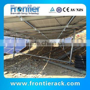 ground steel pipe solar mounting system