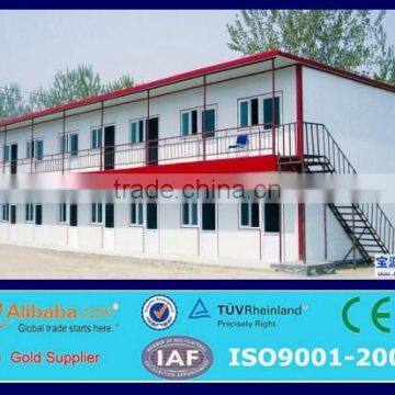 Slope Style Prefab House with Stable and Firm Steel Frame and Sandwich Panel