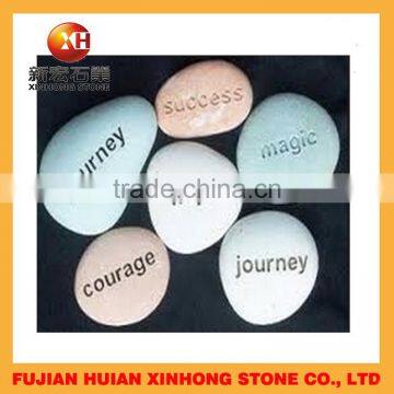 Decorative River Stone,memorial Stone Imprinted Words photo-3