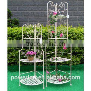4 Tier Metal Folding Flower Corner Shelf photo-3
