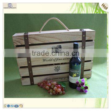 Wholesale Colored Divider Bottle Wine Wood Gift Boxes photo-5
