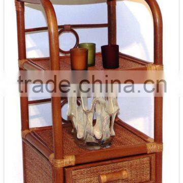 Rattan Wicker Modern Bookcase, Home Furniture photo-2