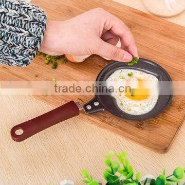 Cartoon shape mini Colorful PP Handled Egg Frying Omelette pan