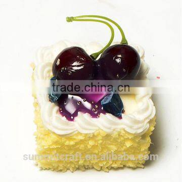 Artificial Resin Mini Cake Custom Food Fridge Magnet