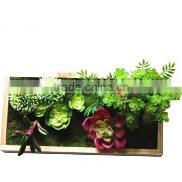 Home garden decorative Artificial Green Plant Wall Hanging photo socket Frames ZWQK06 104